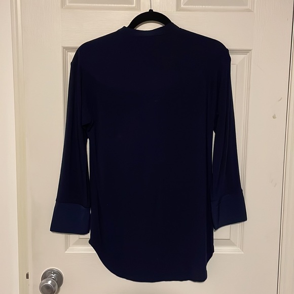 Camber and Grace Navy Blouse - Picture 3 of 3